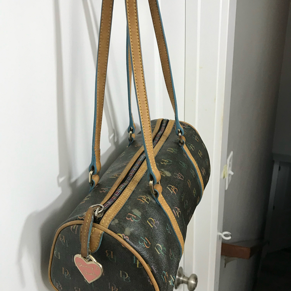 Dooney & Bourke Vintage Rainbow Barrel Bag y2k - Picture 4 of 11